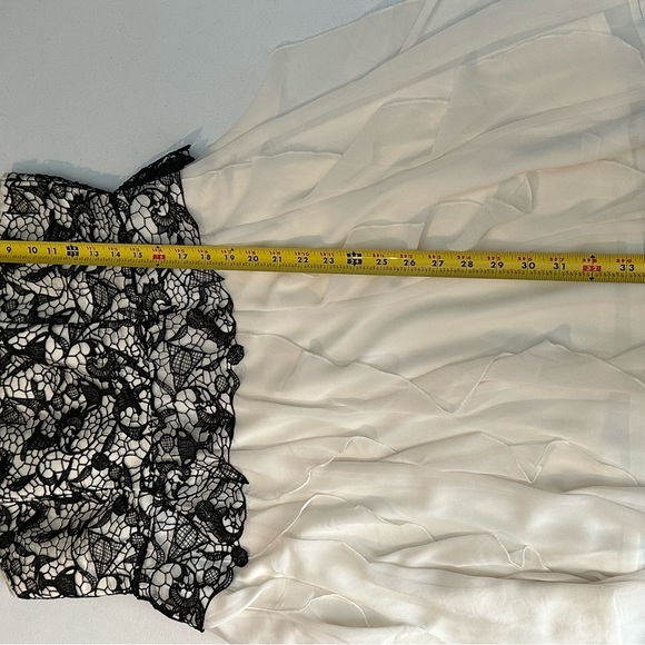 Harry Potter Black Lace & Ivory Ruffle Formal Prom Dress Size L Rare - Picture 6 of 6